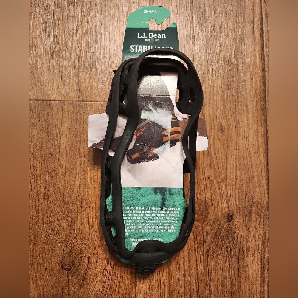 LL Bean STABILicers Lite Studded Snow Tire Shoes Size S 4-7 Men 5-8 Women